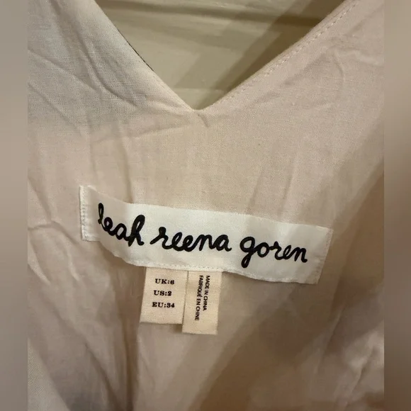 Leah Reena Goren light pink and black cat print mini dress size 2 - Picture 4 of 5